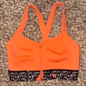 Shefit medium support flex sports bra 2X 2Luxe color dare, orange